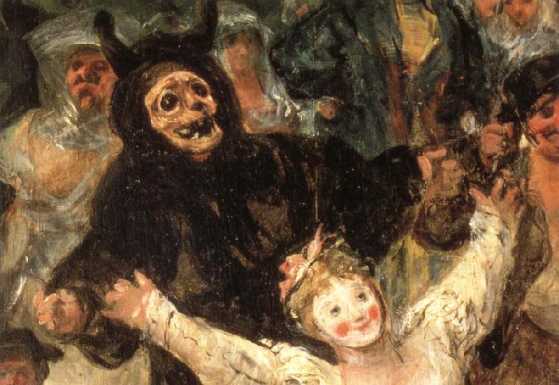 Francisco Goya Details of The Burial of the Sardine oil painting image